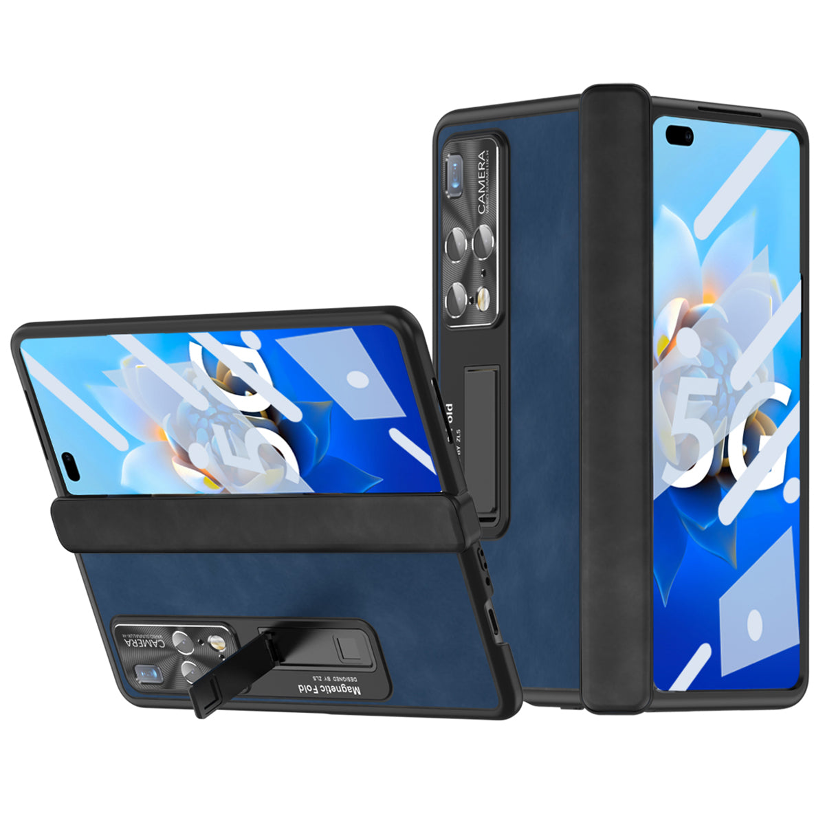 For Huawei Mate X2 Nappa Texture PU Leather PC Phone Case Magnetic Hinge Protection Kickstand Anti-Drop Full Protective Cover with Tempered Glass Film For Huawei Mate X2 Nappa Texture PU Leather PC Phone Case Magnetic Hinge Protection Kickstand Anti-Drop Full Protective Cover with Tempered Glass Film
